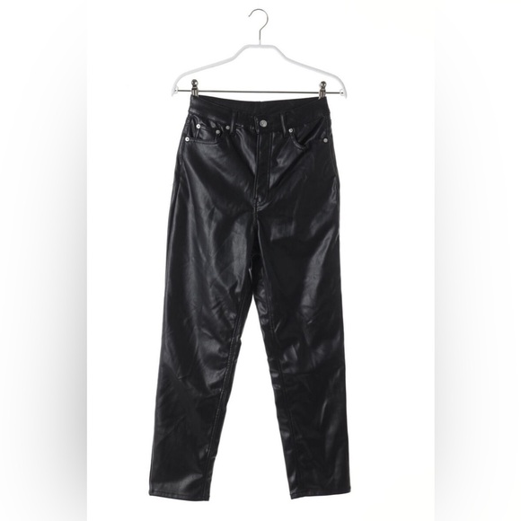 H&M Pants - H&M Divided Leather Pants‎ Faux Leather Women’s Size 4